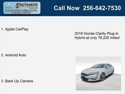 2018 Honda Clarity Plug-In Hybrid Base