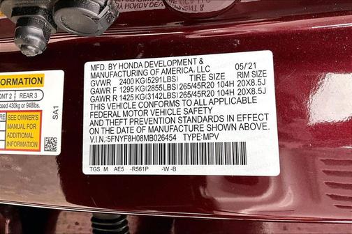 2021 Honda Passport AWD Elite