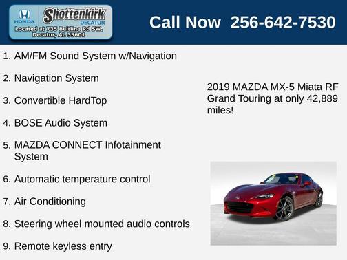 2019 Mazda MX-5 Miata RF Grand Touring
