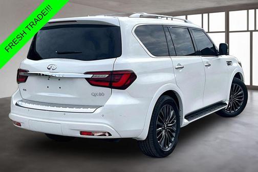Moonstone White 2024 INFINITI QX80 SENSORY AWD