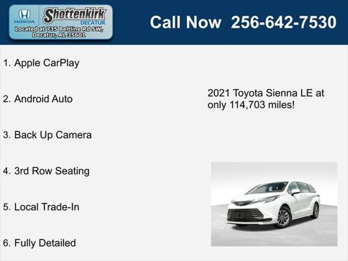 2021 Toyota Sienna LE