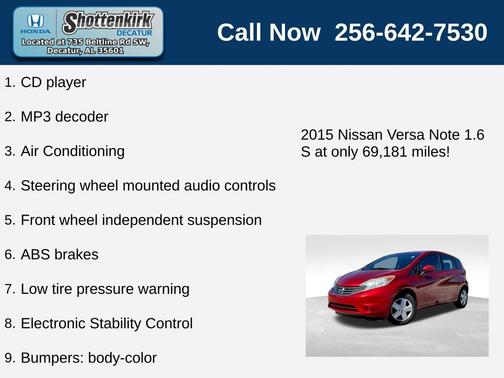 2015 Nissan Versa Note SR