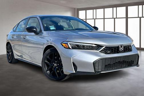 Solar Silver Metallic 2026 Honda Civic Hybrid Sport
