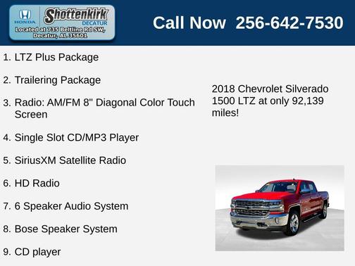 2018 Chevrolet Silverado 1500 LTZ