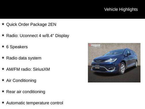 Jazz Blue Pearlcoat 2018 Chrysler Pacifica Hybrid Touring L