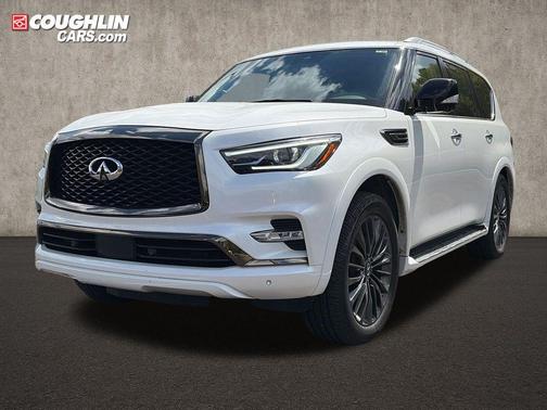 Moonstone White 2021 INFINITI QX80 PREMIUM SELECT