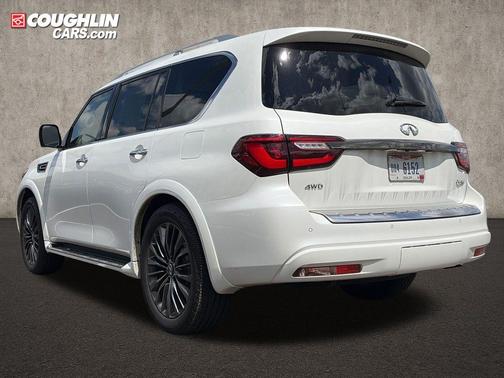Moonstone White 2021 INFINITI QX80 PREMIUM SELECT