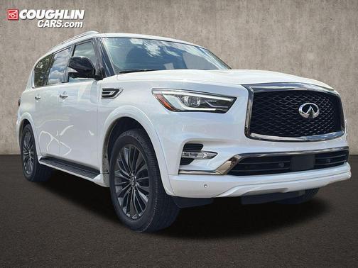 Moonstone White 2021 INFINITI QX80 PREMIUM SELECT