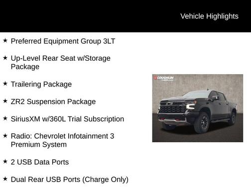 Black 2025 Chevrolet Silverado 1500 ZR2