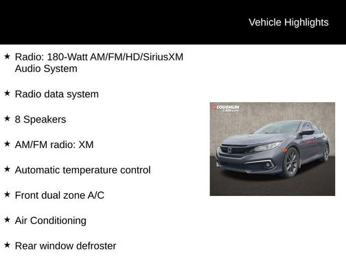 Lunar Silver Metallic 2019 Honda Civic EX