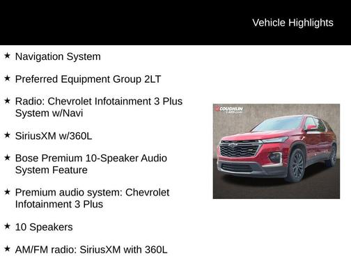 Cherry Red Tintcoat 2022 Chevrolet Traverse RS