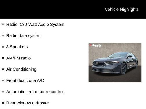 Crystal Black Pearl 2025 Honda Accord SE