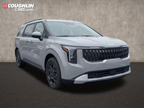 Ceramic Silver 2026 Kia Carnival Hybrid EX