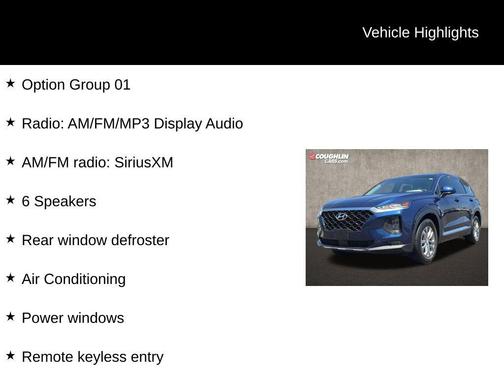Stormy Blue 2020 Hyundai SANTA FE 2.4 SEL