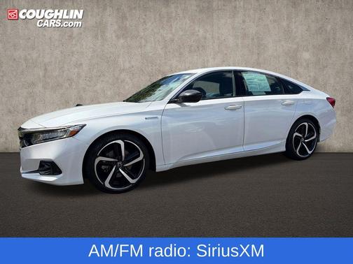 Platinum White Pearl 2022 Honda Accord Hybrid Sport