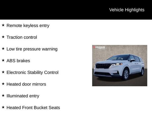 2024 Kia Carnival LX Seat Package