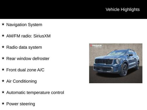 Midnight Black 2024 Kia Sorento X-Pro SX Prestige