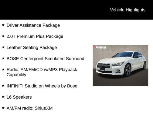 White 2017 INFINITI Q50 2.0T Premium