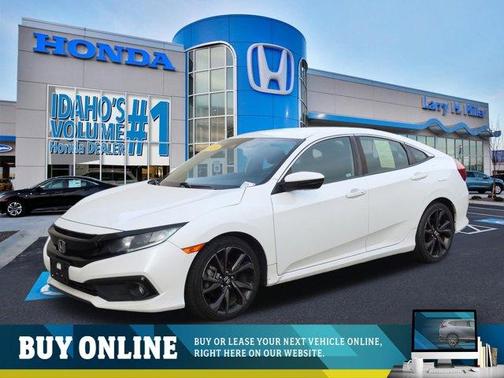 Platinum White Pearl 2019 Honda Civic Sport