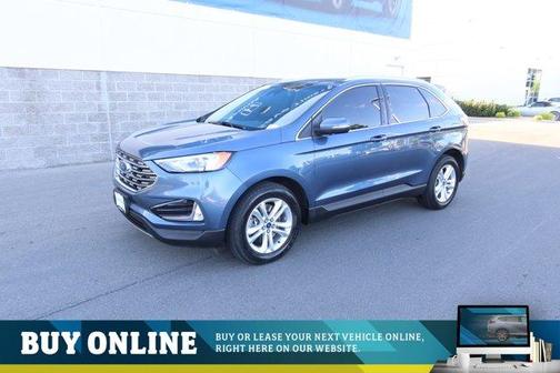 Blue Metallic 2019 Ford Edge SEL