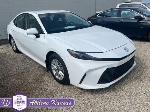 White 2025 Toyota Camry LE