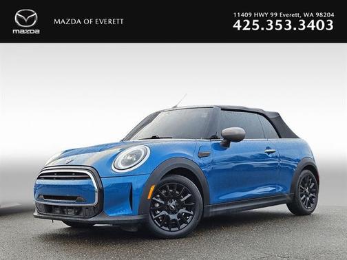Island Blue Metallic 2023 MINI Convertible Cooper