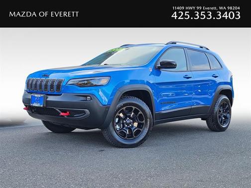 Hydro Blue Pearlcoat 2023 Jeep Cherokee Trailhawk