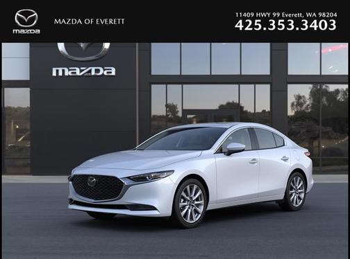 Snowflake White Pearl Mica 2026 Mazda Mazda3 FWD w/Preferred Package