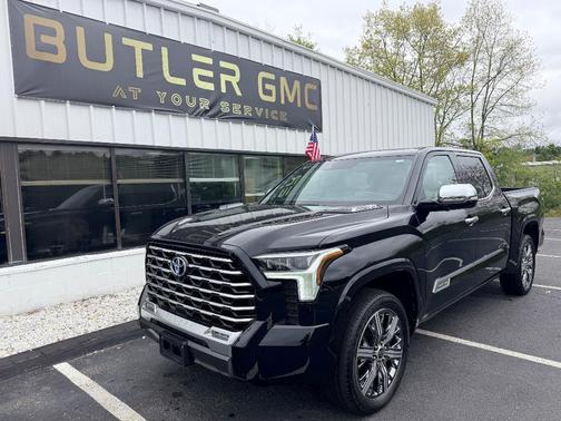 Black 2023 Toyota Tundra Hybrid Capstone