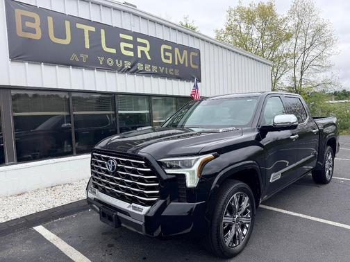 Black 2023 Toyota Tundra Hybrid Capstone