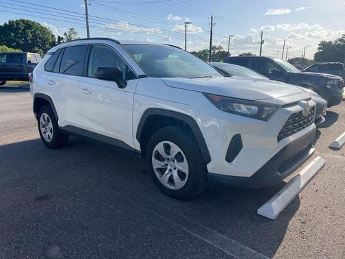 Super White 2019 Toyota RAV4 LE