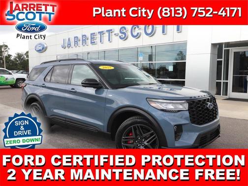 Vapor Blue Metallic 2025 Ford Explorer ST-Line
