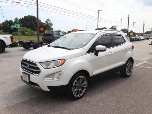 White Platinum Metallic Tri-Coat 2019 Ford EcoSport Titanium