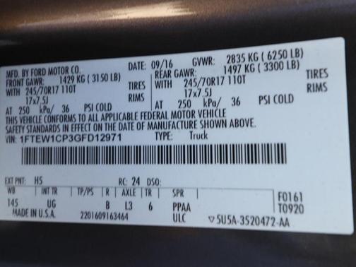 2016 Ford F-150 XLT