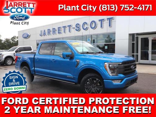 Velocity Blue Metallic 2021 Ford F-150 Lariat
