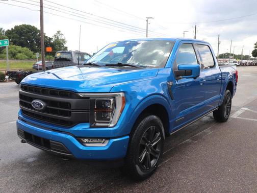 Velocity Blue Metallic 2021 Ford F-150 Lariat