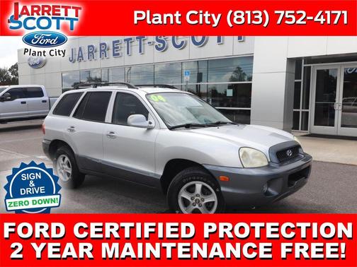 Silver 2004 Hyundai SANTA FE GLS