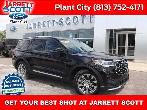 Agate Black Metallic 2025 Ford Explorer Platinum