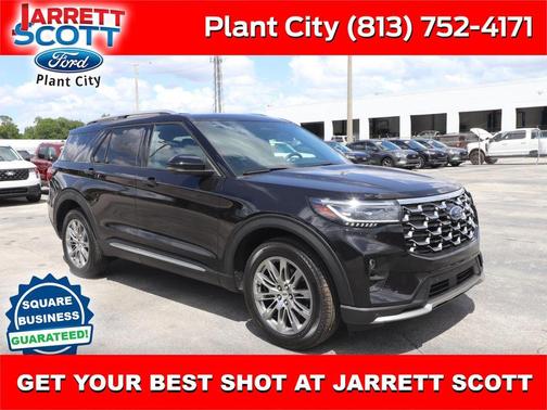 Agate Black Metallic 2025 Ford Explorer Platinum