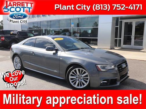 Monsoon Gray Metallic/Black Roof 2016 Audi A5 2.0T Premium Plus
