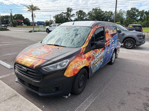 Frozen White 2020 Ford Transit Connect XL Cargo Van