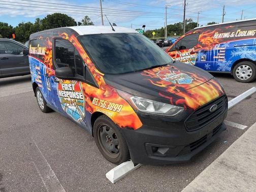 Frozen White 2020 Ford Transit Connect XL Cargo Van