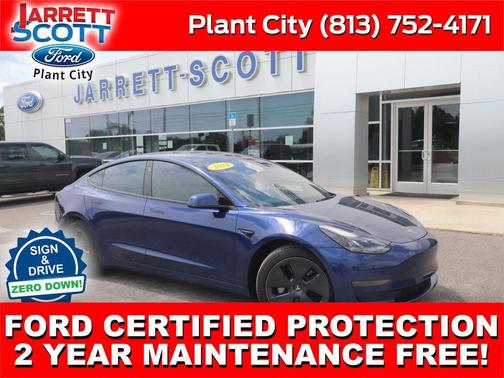 Deep Blue Metallic 2022 Tesla Model 3 Long Range