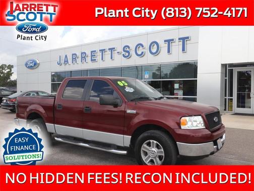 Dark Toreador Red Clearcoat Metallic 2005 Ford F-150 XLT SuperCrew