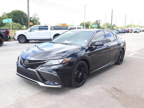 Midnight Black Metallic 2022 Toyota Camry XSE