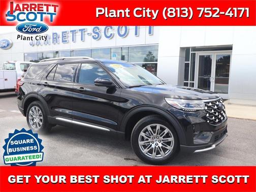 Agate Black Metallic 2026 Ford Explorer Platinum