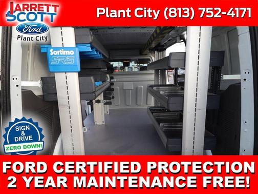 Frozen White 2023 Ford Transit Connect XL Cargo Van