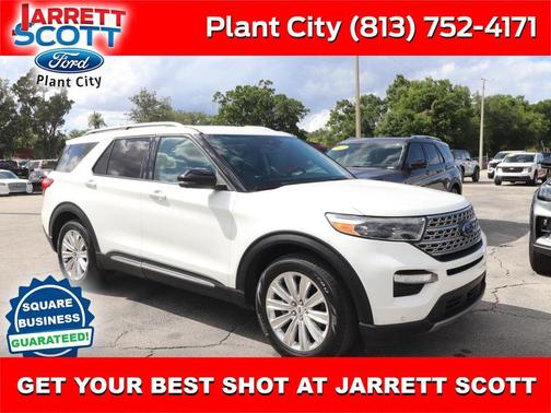 Star White Metallic Tri-Coat 2022 Ford Explorer Limited