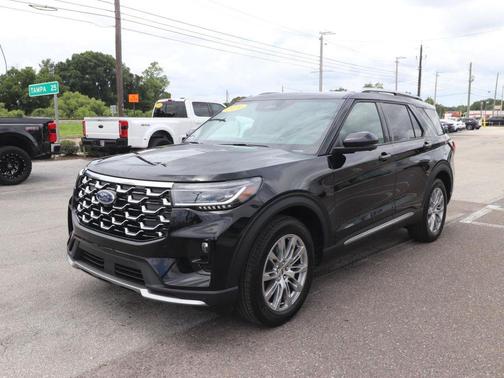 Agate Black Metallic 2026 Ford Explorer Platinum