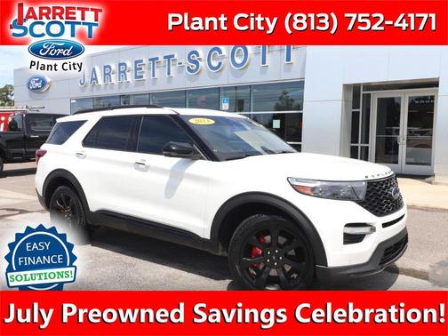 Star White Metallic Tri-Coat 2023 Ford Explorer ST